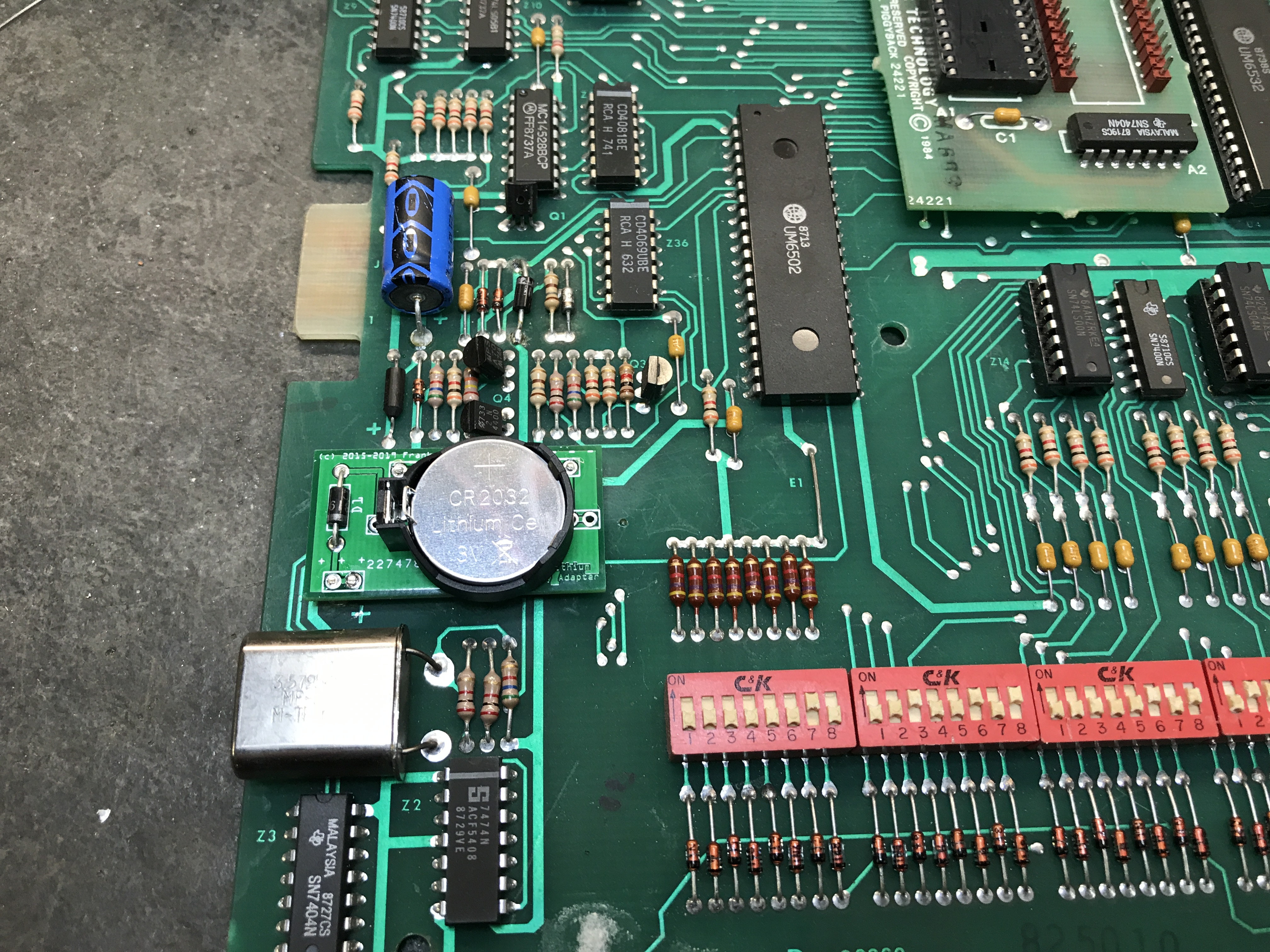 Gottlieb System 80 battery board