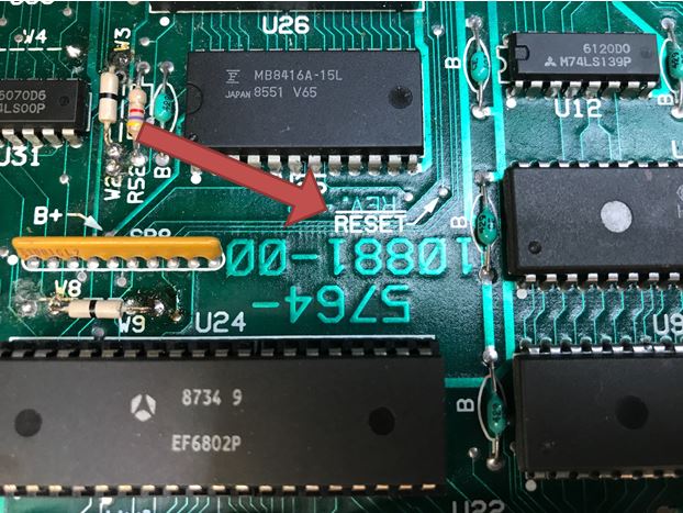 Williams system 11 logic board reset circuit